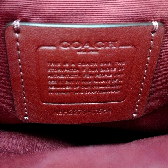 Coach Women's Mini Rowan File Top Zip Crossbody Bag in Signature Canvas C1554 - Picture 15 of 15